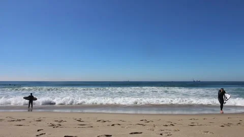 Wave Surfing California Video stock 166805433