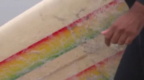 Wave surfing flat sea 스톡 동영상 48390861