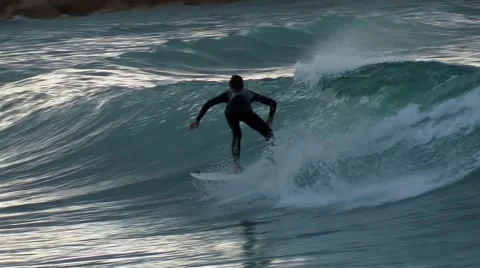 Wave surfing Video stock 45729924