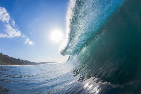 Wave Swimming Inside Stock Photos