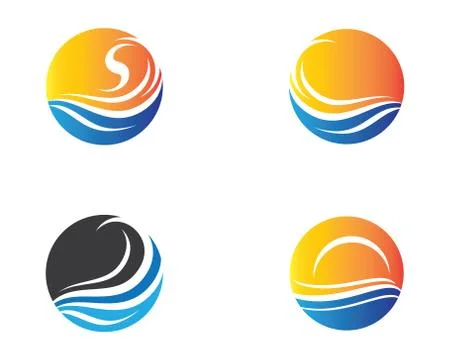 Wave symbol vector icon Illustrazione stock