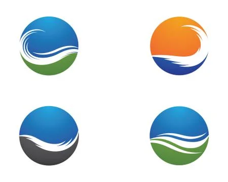 Wave symbol vector icon illustration design Illustrazione stock