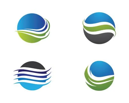Wave symbol vector icon illustration Stock Illustration