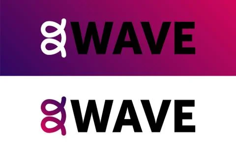 Wave symbol vector illustration design. vector logo wave Stock Illustration