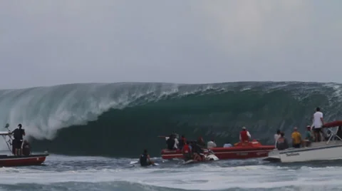 Wave at Teahupoo Video stock 44187576