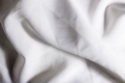 Wave texture white fabric with shadows, average brightness Stock-Fotos