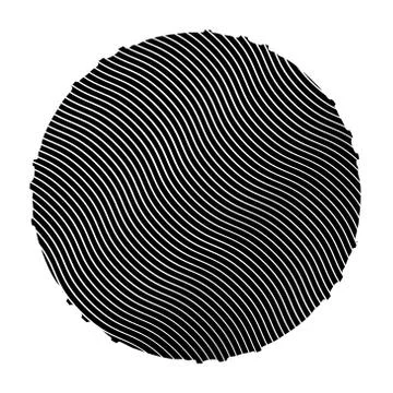 Wave Textured Stamp Stock Illustration