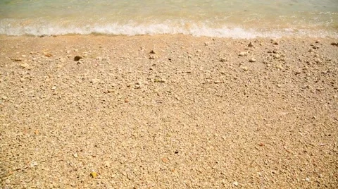 Wave At The Tropical Beach Stock Footage 44287974