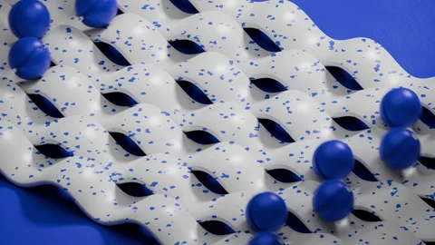 The wave turns into a ball Stock Footage 271627352