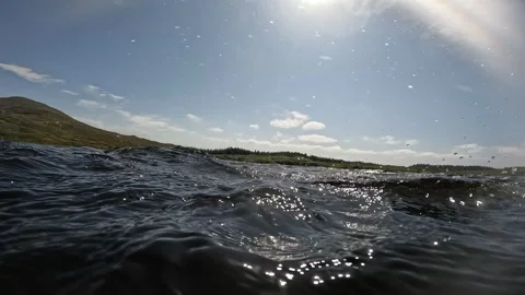 Wave view from motorboat Stock Footage 309973127
