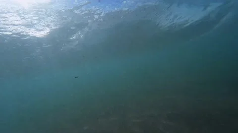 Wave view from underwater Stock Footage 209132407