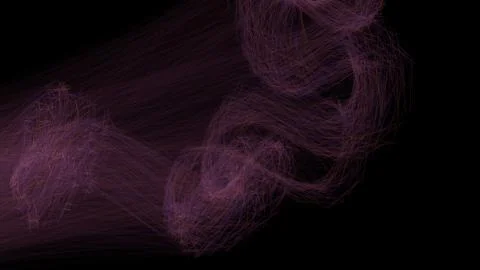 Wave of the violet and red colored curved lines. Abstract wavy stripes on a Stock Illustration