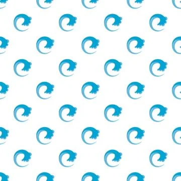 Wave water drop pattern seamless Stock Illustration