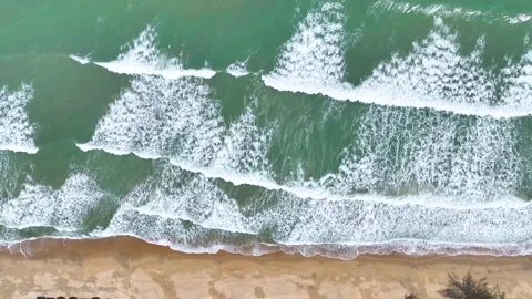 Wave water in the ocean background Stock Footage 199595892