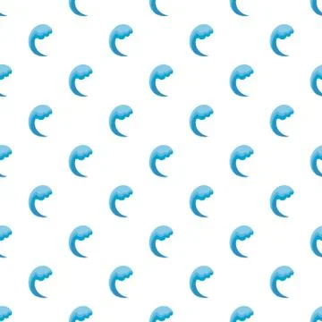 Wave water ocean pattern seamless Stock Illustration