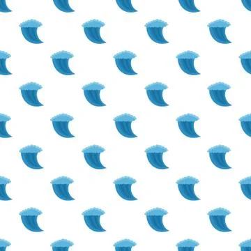 Wave water pattern seamless Stock Illustration