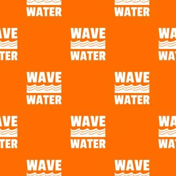 Wave water pattern vector orange Stock Illustration