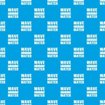 Wave water pattern vector seamless blue イラスト素材