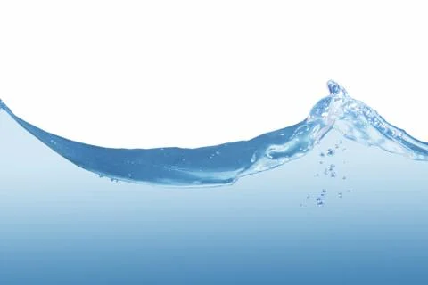 Wave water splashes bubbles Stock Photos