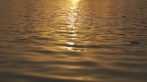 Wave water surface on the river Stock Footage 102860664