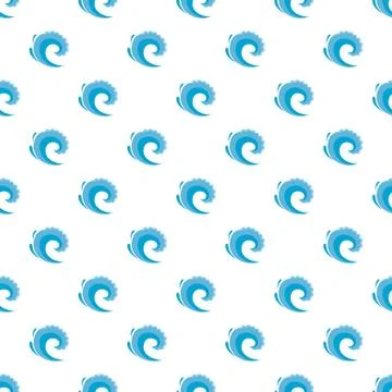 Wave water surfing pattern seamless Illustrazione stock