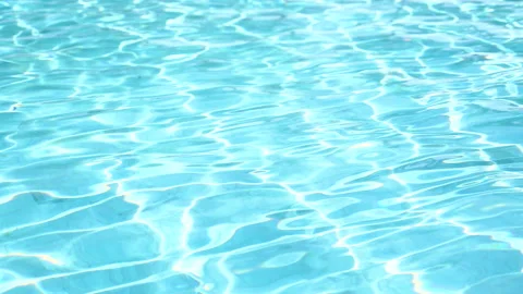 Wave of water in swimming pool background in summer day, for pattern and back Stock Footage 152647898