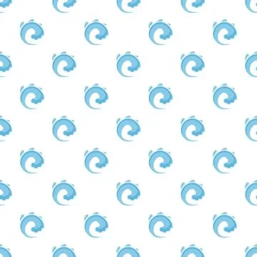 Wave water tsunami pattern seamless Stock Illustration