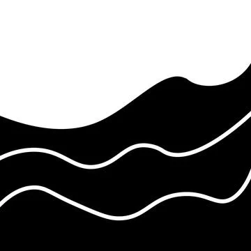 Wave water vector art illustration Stockillustratie