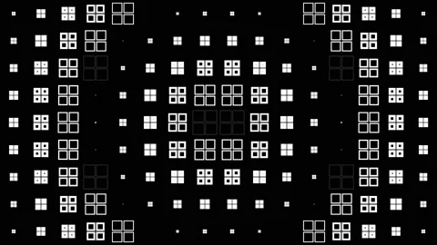 Wave windows. Animation. Achromatic background. Vídeos de archivo 160851157