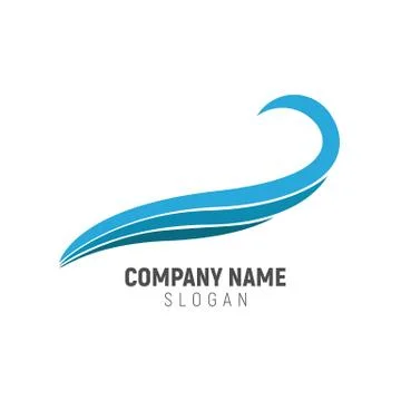 Wave Wing Logo Stock Illustration