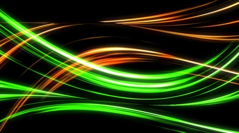 Wave Yellow Green Video stock 35724309