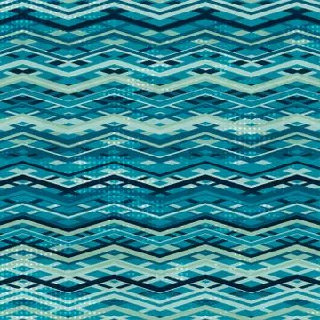 Wave zigzag seamless pattern Illustrazione stock