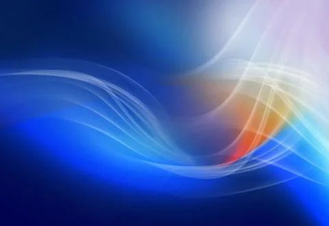 Waved blue background Stock Illustration