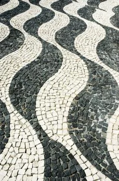 Waved causeway Stock Photos
