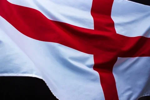 Waved flag of England Stock Photos