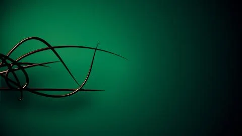 Waved organic lines on gradient background, black colour and steel style Stockillustratie