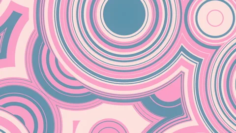 Waved pattern of expanding circles. Abstract loop animation. 3d rendering HD Stock Footage 161790206