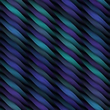 Waved ribbons of gift wrapper, seamless background. Pattern with shiny ribbon Stock Photos