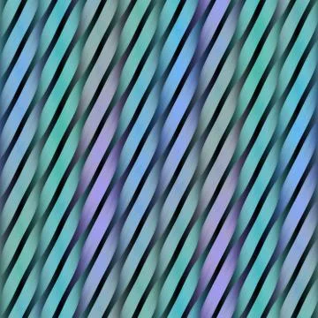 Waved ribbons of gift wrapper, seamless background. Pattern with shiny ribbon Stock Photos
