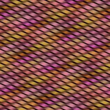 Waved ribbons of gift wrapper, seamless background. Pattern with shiny ribbon Foto stock