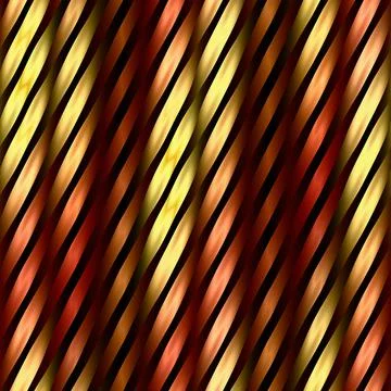 Waved ribbons of gift wrapper, seamless background. Pattern with shiny ribbon Stock Photos