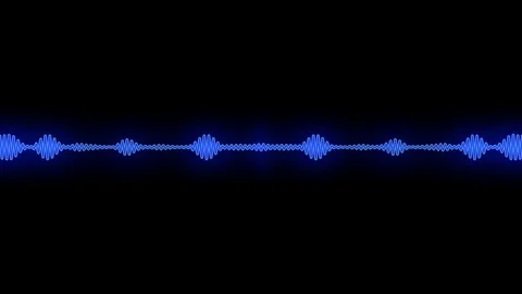 Waveform and Mirror Blue Stockbeeldmateriaal 81651107