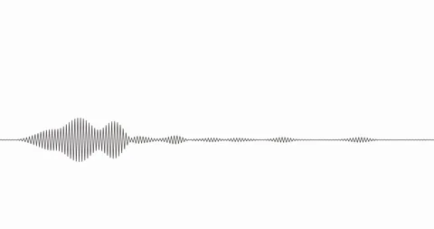 WAVEFORM animation - Audio spectrum Video stock 129740771