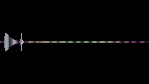 Waveform Audio. Abstract Sound Waves Background Stock Footage 311037035