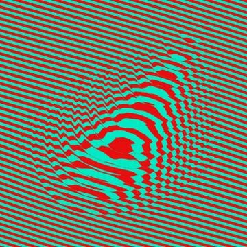 Waveform background. Dynamic visual effect. Surface distortion. Illustrazione stock