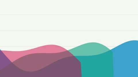 Waveform Chart Animated Presentation Showing Data Analysis Changes 库存影片 334018307