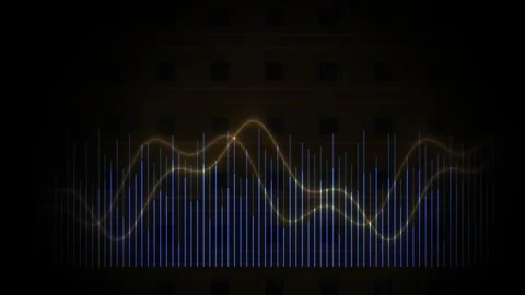 Waveform data visualization technology graph. Stock Footage 335428379