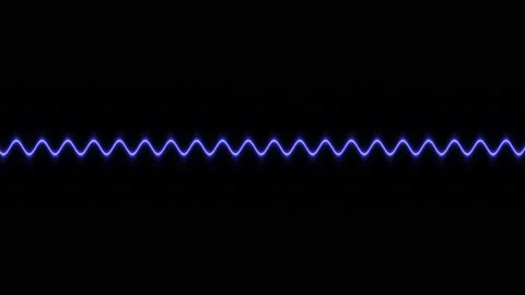 Waveform Fine Line Sine Pattern Moving Over Led Lcd Screen Grid Vídeo Stock 143891496