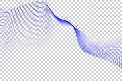 Waveform Graphic with Blue Dots on White Background 스톡 일러스트