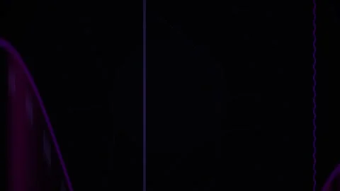 Waveform graphics in purple on black background. Stock Footage 335968678